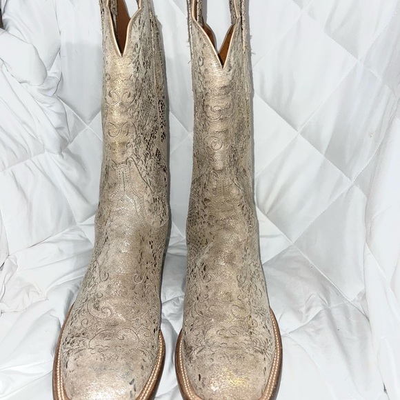 Lucchese cream/gold crackle - Picture 3 of 16